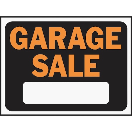 Hy-Ko 9x12 Plastic Sign, Garage Sale 3023